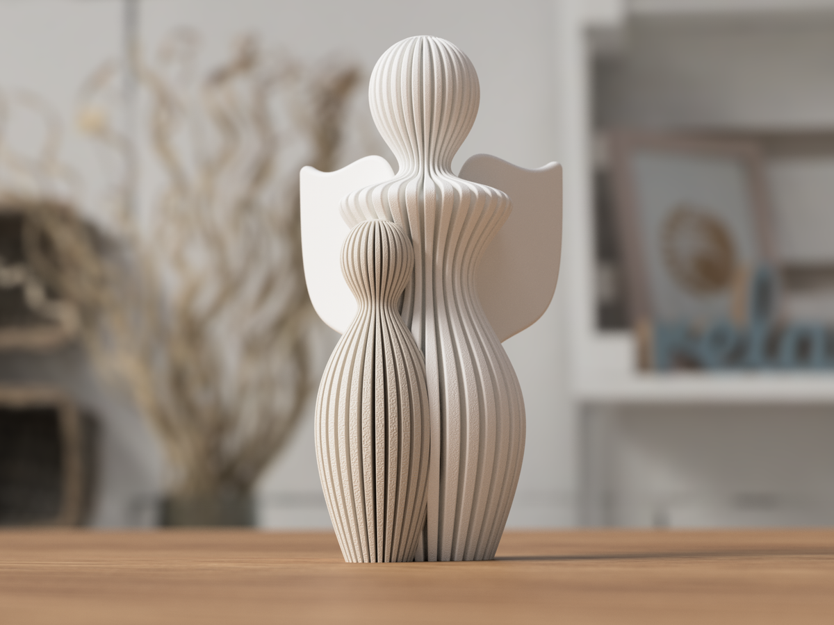 Sabre Design - Juleengel med barn – 13 cm